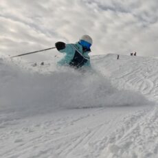 Skifahrerin
